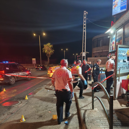 זירת אירוע הירי בחיפה