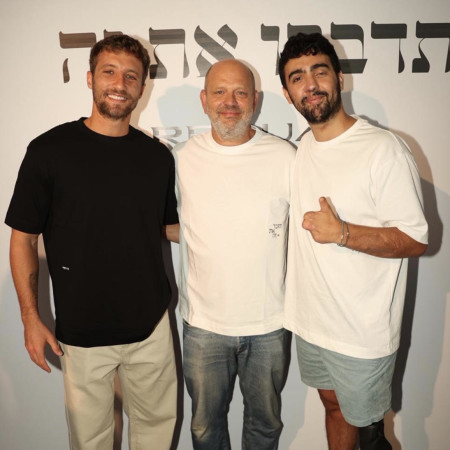 אלון קמיר, אלי ברקוביץ וטל מורד (צילום: אור גפן)