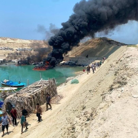 ספינות איראניות שהותקפו ע''י צבא ארה''ב