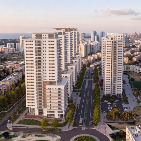 הדמיה פרויקט ויצמן-ז'בוטינסקי בטירת הכרמל