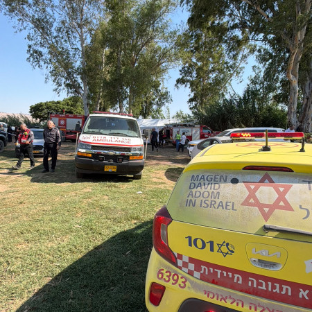 צוותי מד''א באזור נהר הירדן באירוע ההיעלמות של נער בן 12