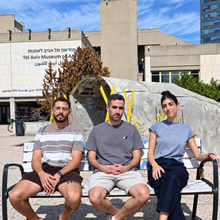 מימין לשמאל: נועה, גל, עומר. לקראת בחירות בתל אביב