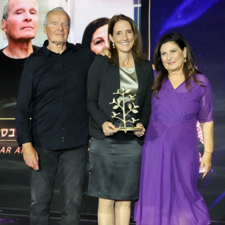 זוהר יעקובסון, אירית בן אהרון ויענקל&rsquo;ה יעקובסון (צילום: הקריה הרפואית רמב''ם)