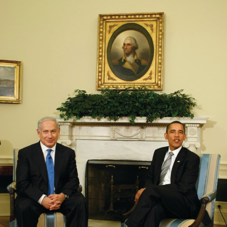 אובמה ונתניהו בבית הלבן