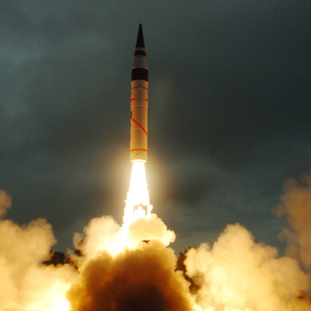 טיל גרעיני (צילום: REUTERS/Indian Defence Research and Development Organisation)