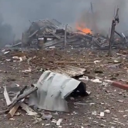 הנזק שנגרם במוצב בצפון בעקבות ירי הטילים