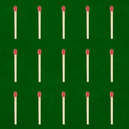 צרו 8 ריבועים מ-15 הגפרורים