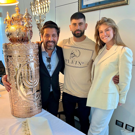 טיילור מלכוב, נדב יחזקאל, הרב מורדכי חסידים (צילום: צילום עצמי)