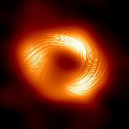 שדה מגנטי ספירלי סביב החור השחור במרכז שביל החלב (צילום: רויטרס)