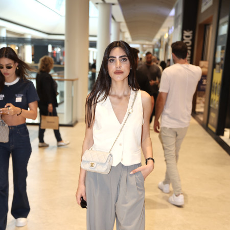 נופר מור בהשקת החנות של איתי ברנדס (צילום: אור גפן)