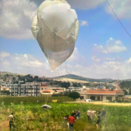 פגיעה בבלון התצפית של צה''ל
