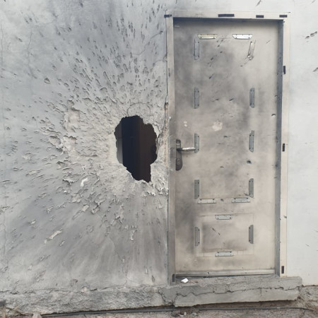 פגיעה בבית בקיבוץ בגליל העליון