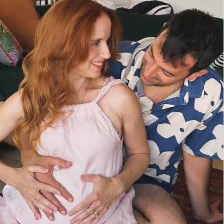 סתיו שפיר בחשיפת ההיריון (צילום: צילום מסך אינסטגרם)