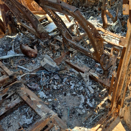 ההריסות והשרידים ברכבי הקרקל