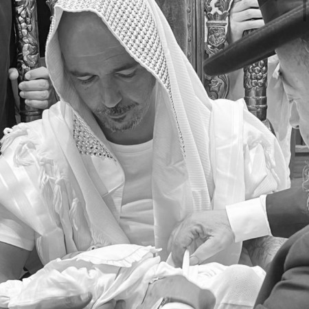 חיים רביבו בברית של הנכד (צילום: צילום מסך מתוך האינסטגרם)