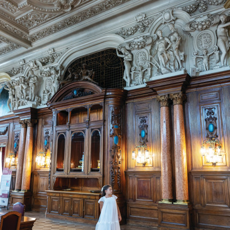 אחד האולמות בארמון של ישראל פוזננסקי