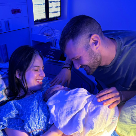 קורין גדעון בלידה (צילום: צילום מסך מתוך האינסטגרם)
