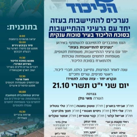  הסיור של הליכוד בעוטף עזה