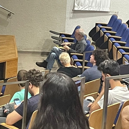 אסף אמדורסקי באוניברסיטת תל אביב (צילום: פרטי)
