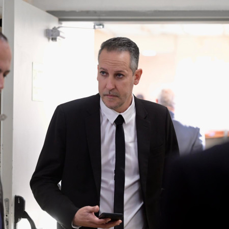 עורך הדין שלומי מלכה בבית המשפט (צילום: אבשלום ששוני)