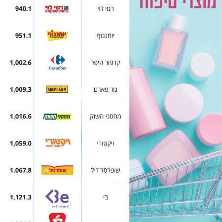 פערי המחירים ברשתות השונות (צילום: מעריב אונליין)