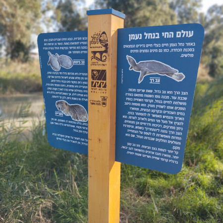 השילוט בנחל נעמן (צילום: יח''צ)