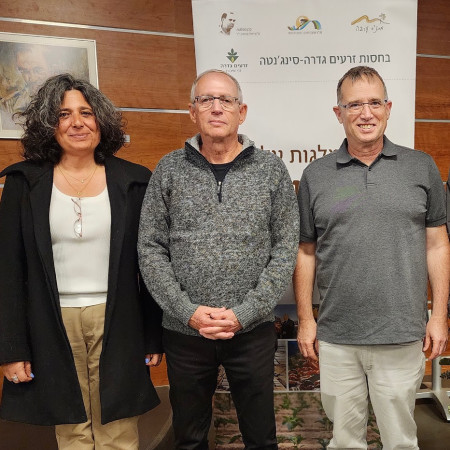 רן גוראון, אילון גדיאל ומעין קיטרון (צילום: מו''פ ערבה תיכונה וצפונית-תמר)