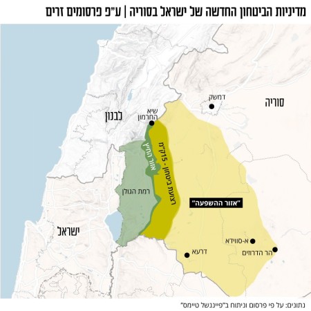 מדיניות הביטחון החדשה של ישראל בסוריה (צילום: מעריב אונליין)
