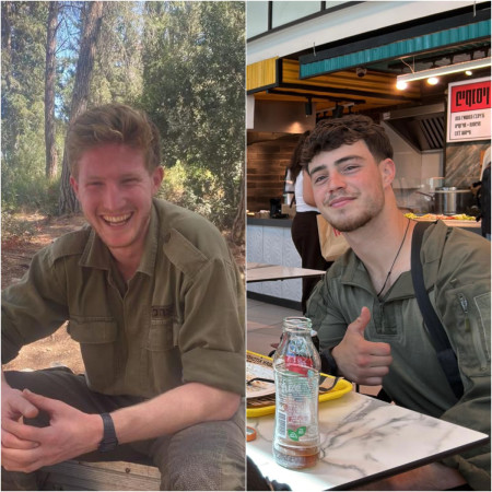 סמ''ר אורי יהונתן כהן ורס''ל תום רוטשטין ז''ל (צילום: דובר צה''ל)