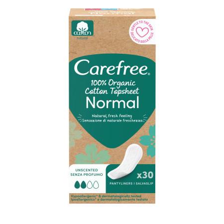 מגיני תחתון של Carefree מכותנה אורגנית (צילום: יח''צ)