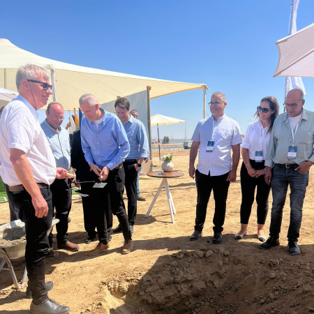 טקס הנחת אבן הפינה להרחבת פארק התעשייה ''עידן הנגב''