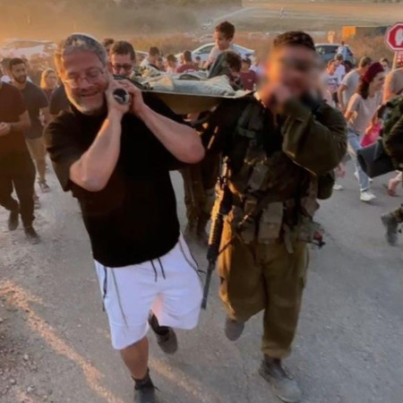 איתמר בן גביר במסע הכומתה של בנו (צילום: דוברות השר לביטחון לאומי)