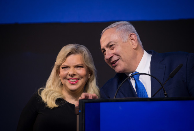 בנימין נתניהו, שרה נתניהו (צילום: יונתן זינדל, פלאש 90)