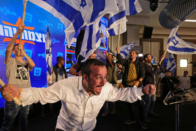 פעילי עוצמה יהודית (צילום: JALAA MAREY/AFP via Getty Images)