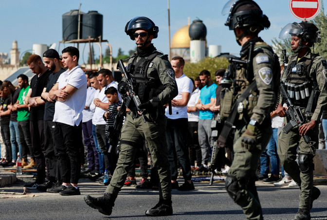 כוחות משטרה בירושלים (צילום: REUTERS/Ammar Awad)