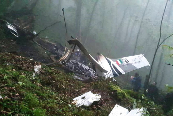 התרסקות מטוס הנשיא האיראני (צילום:  IRIB/WANA (West Asia News Agency)/Handout via REUTERS)