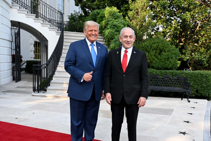  בנימין נתניהו עם דונלד טראמפ  (צילום: אבי אוחיון, לע"מ)