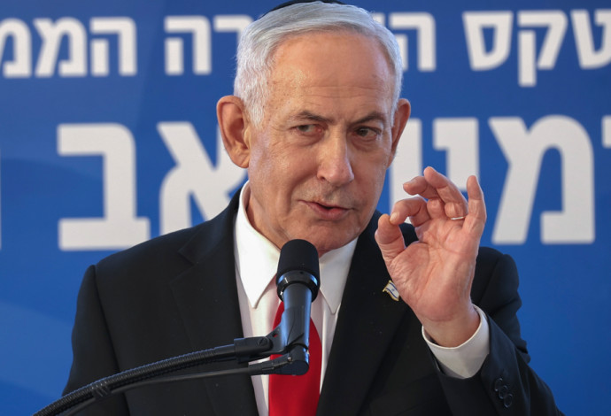בנימין נתניהו (צילום:  ALEX KOLOMOISKY/POOL)