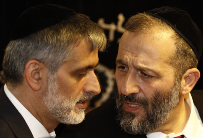 אריה דרעי ואלי ישי (צילום:  אורי לנץ)