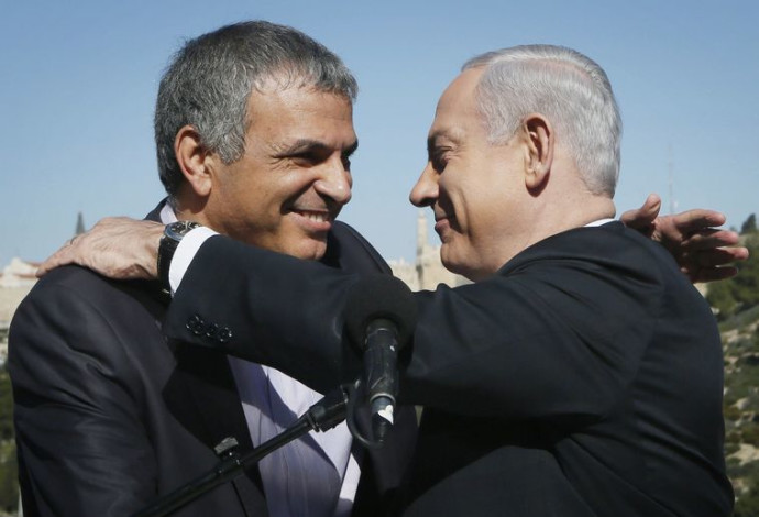 בנימין נתניהו ומשה כחלון (צילום:  מרים אלסטר, פלאש 90)