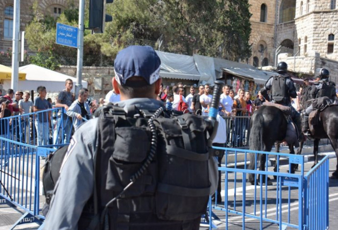 כוחות משטרה בירושלים (צילום:  חטיבת דובר המשטרה)