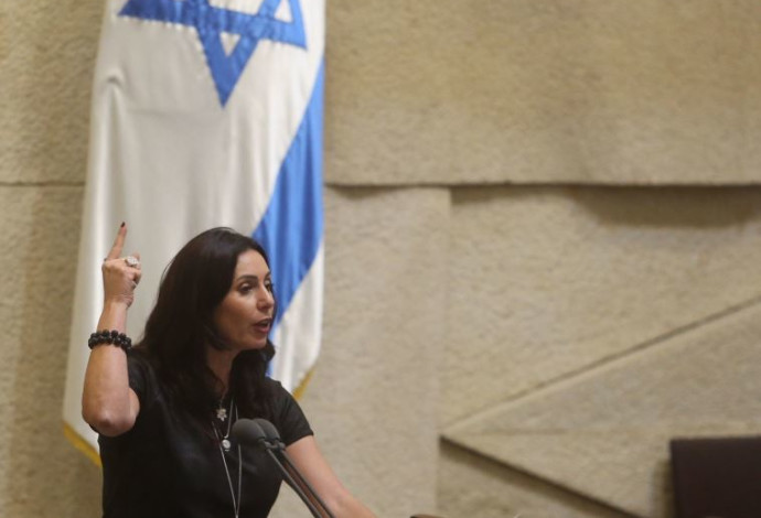 שרת התרבות מירי רגב במליאה (צילום:  מרק ישראל סלם)