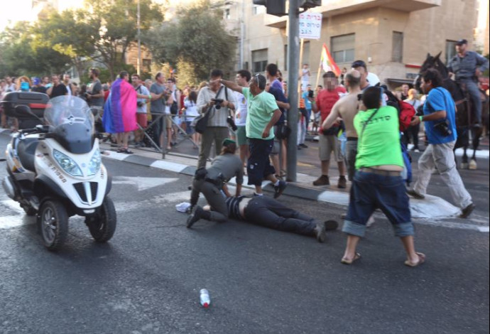 מצעד הגאווה ירושלים (צילום:  מרק ישראל סלם)