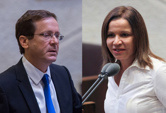 שלי יחימוביץ', בוז'י הרצוג (צילום:  פלאש 90)