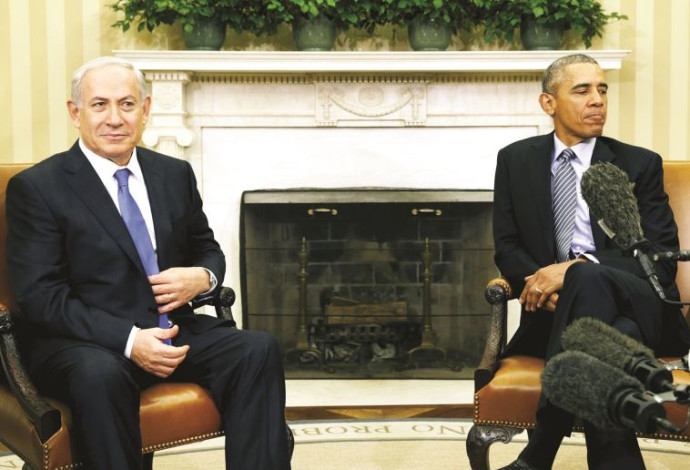 ברק אובמה בפגישה עם בנימין נתניהו (צילום:  רויטרס)