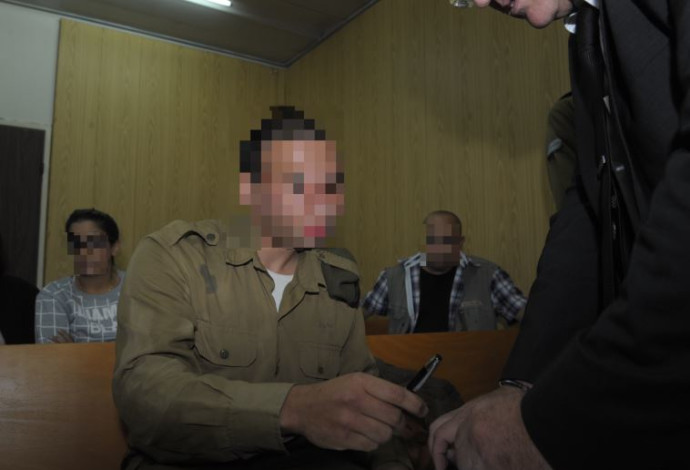 החייל החשוד בירי בחברון (צילום:  אבשלום ששוני)