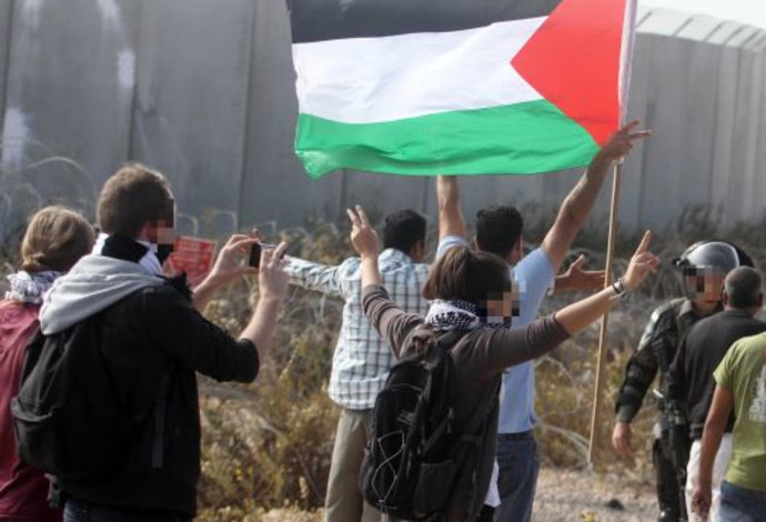 דגל פלסטיני. ארכיון (צילום:  איסאם רימאווי, פלאש 90)
