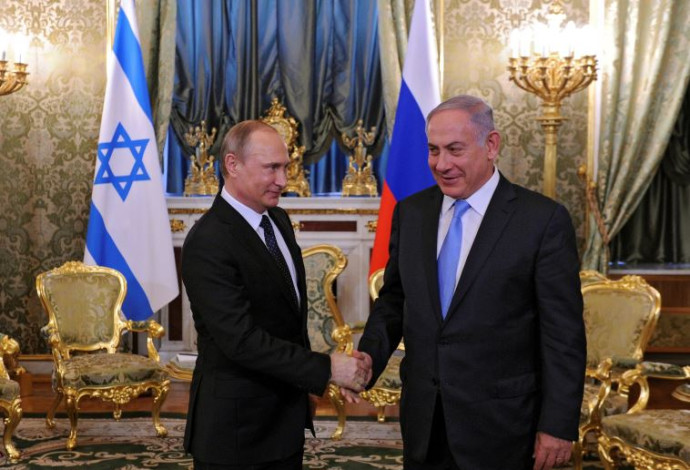 בנימין נתניהו וולדימיר פוטין בקרמלין (צילום:  רויטרס)