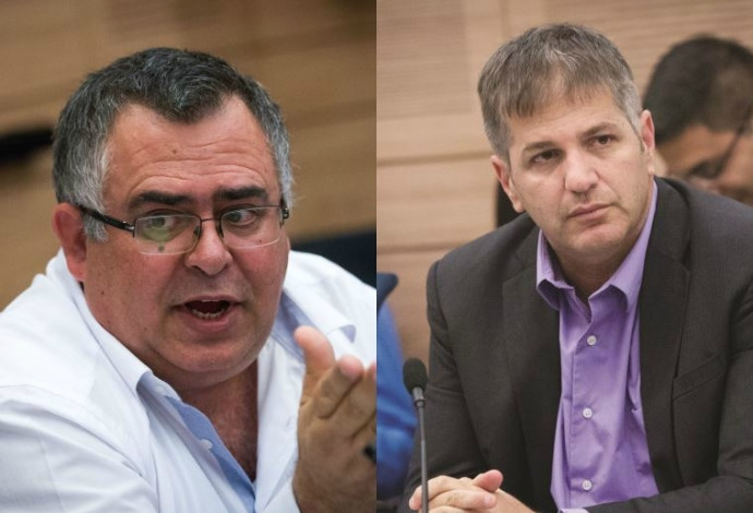 חברי הכנסת יואב קיש ודוד ביטן (צילום:  מרים אלסטר, פלאש 90)