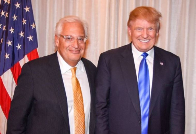 דונלד טראמפ ודוד פרידמן (צילום:  באדיבות המצולם)